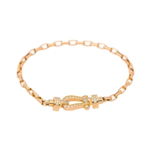 Bague Maille FRED Force 10 en or rose et diamants