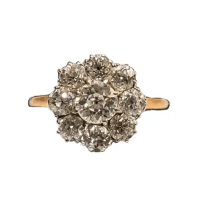 Bague Marguerite en or jaune et diamants