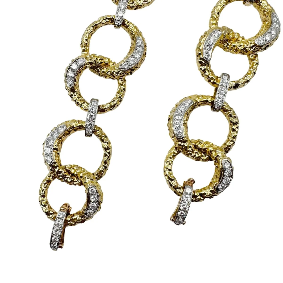 Bracelet M. GERARD en or jaune, platine et diamants – Image 4