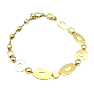Bracelet Maille BULGARI Lucea en or jaune .