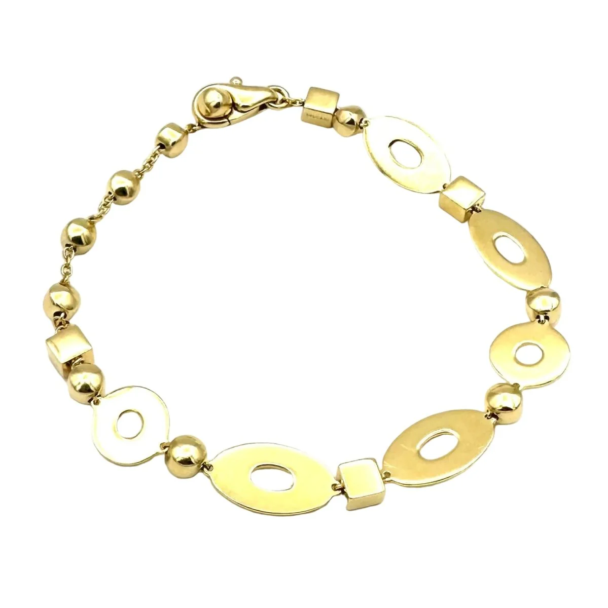 Bracelet Maille BULGARI Lucea en or jaune .