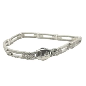 Bracelet Maille CHIMENTO en or blanc et diamants