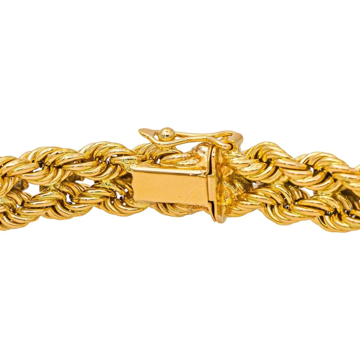 Bracelet Maille en or blanc et or jaune – Image 4