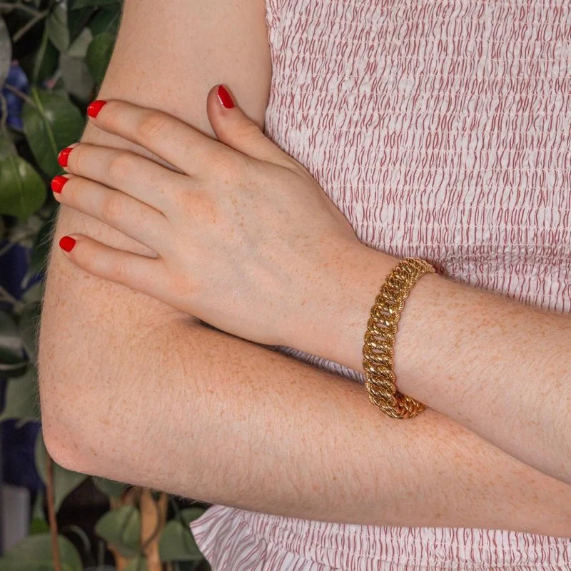 Bracelet Maille en or jaune – Image 2