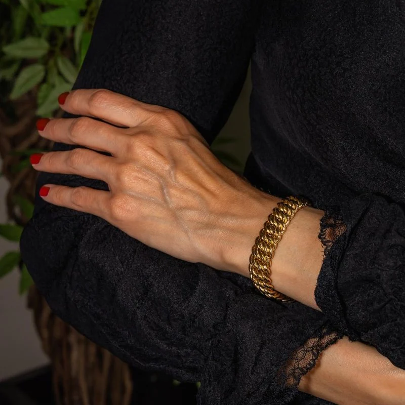 Bracelet Maille en or rose – Image 3