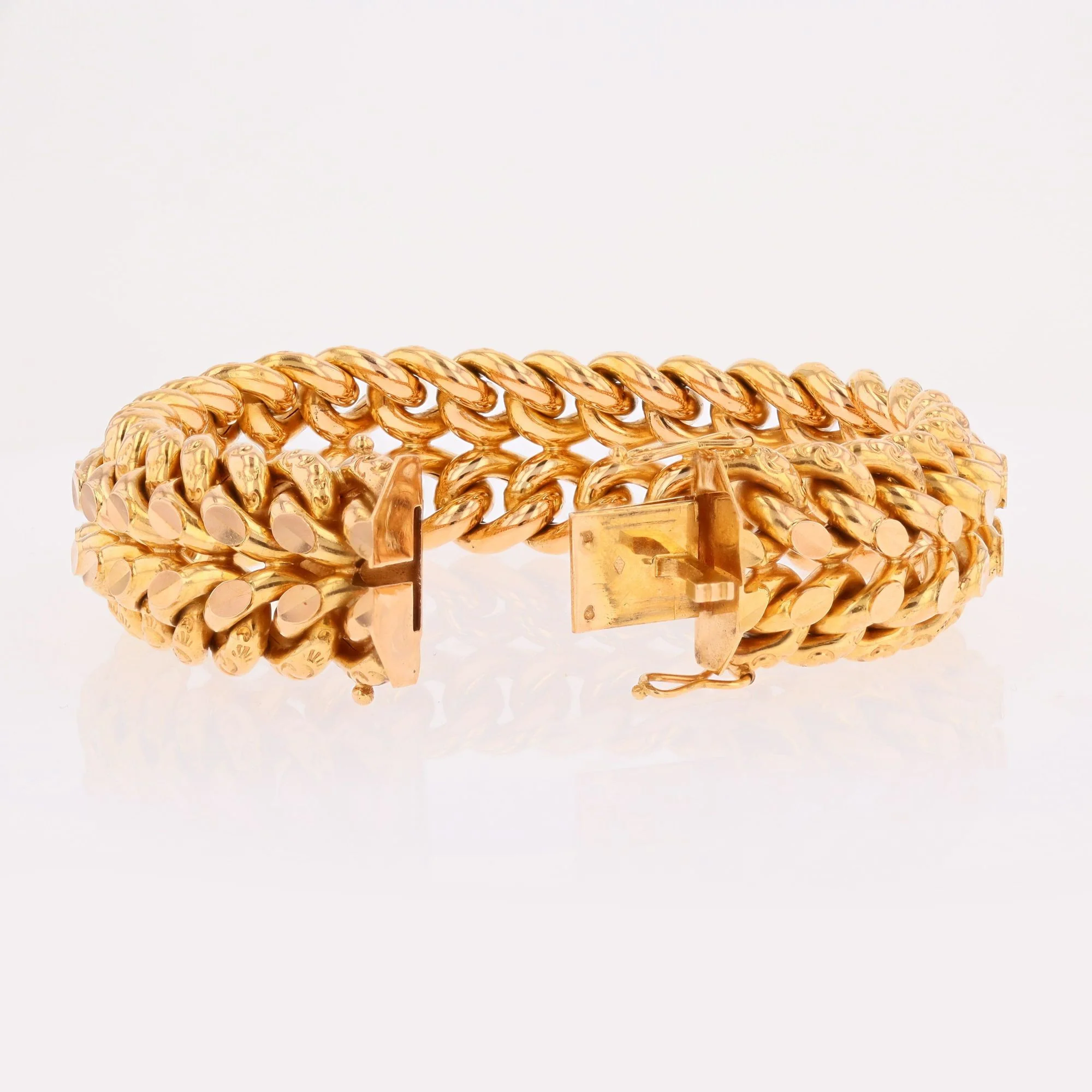 Bracelet Maille en or rose – Image 8