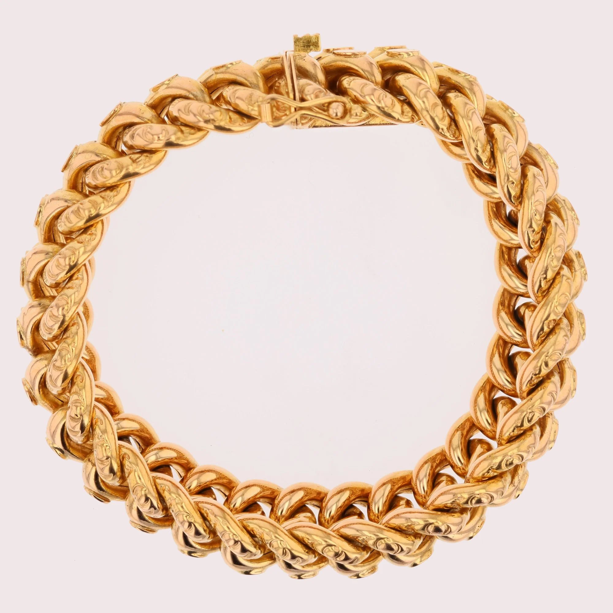 Bracelet Maille en or rose – Image 7