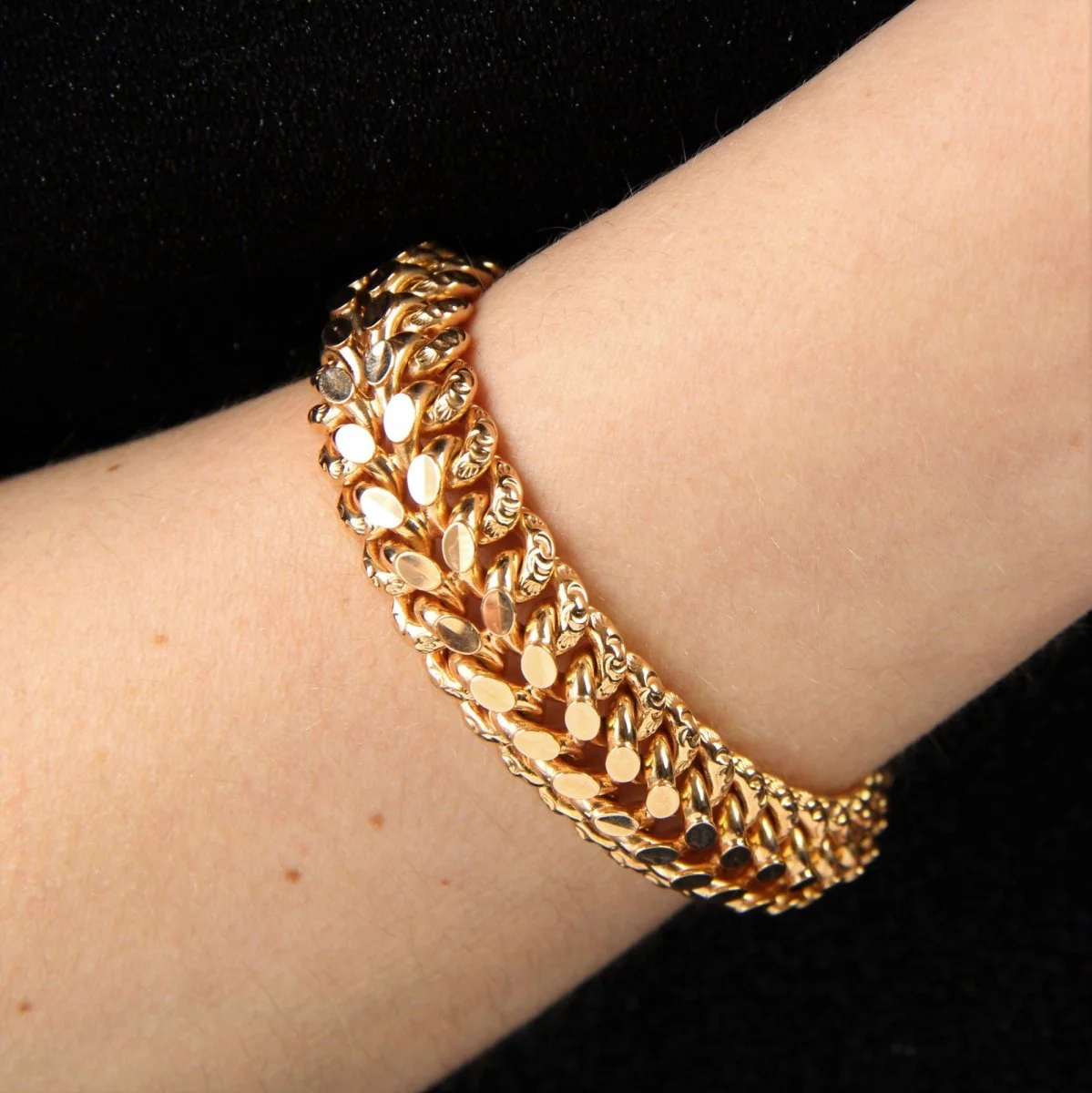 Bracelet Maille en or rose – Image 13