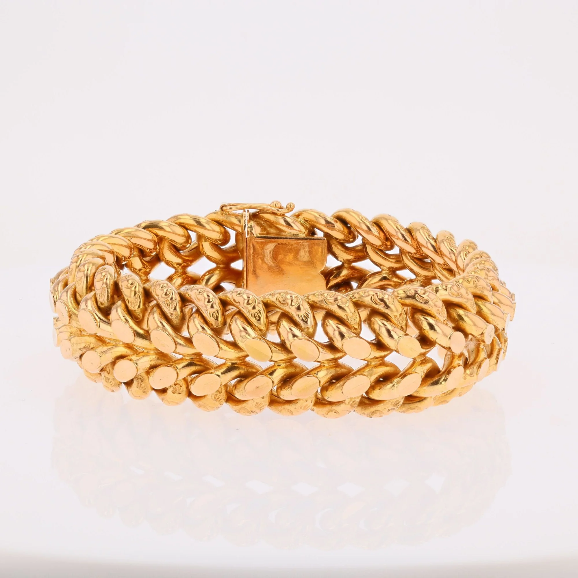 Bracelet Maille en or rose