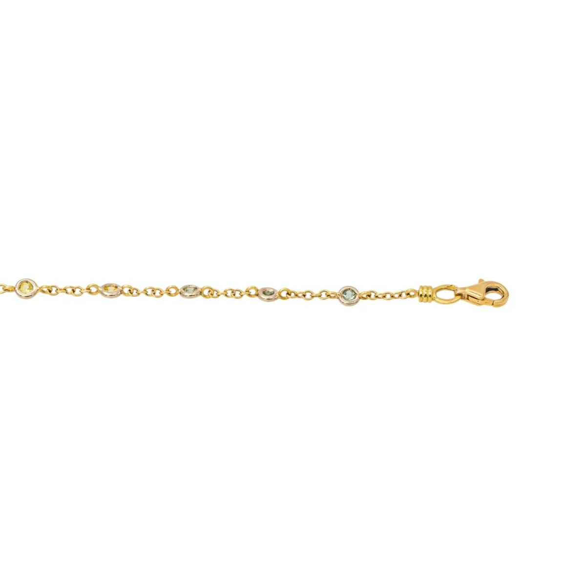 Collier Chaîne en or jaune et saphirs – Image 7