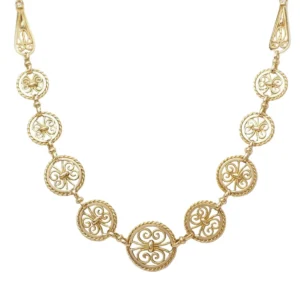 Collier Draperie en or jaune