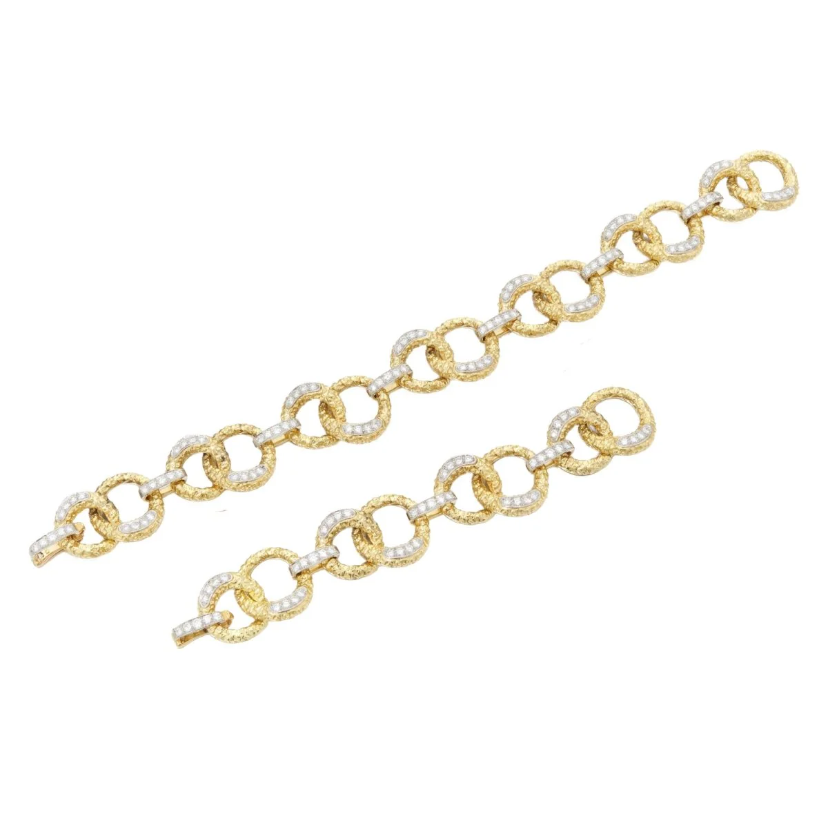 Collier M. GERARD en or jaune, platine et diamants – Image 2