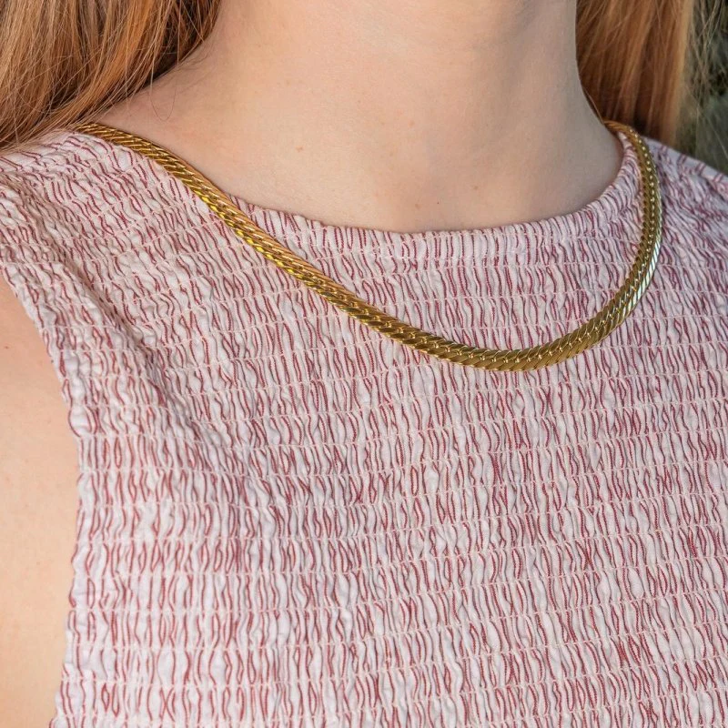 Collier Maille en or jaune – Image 2