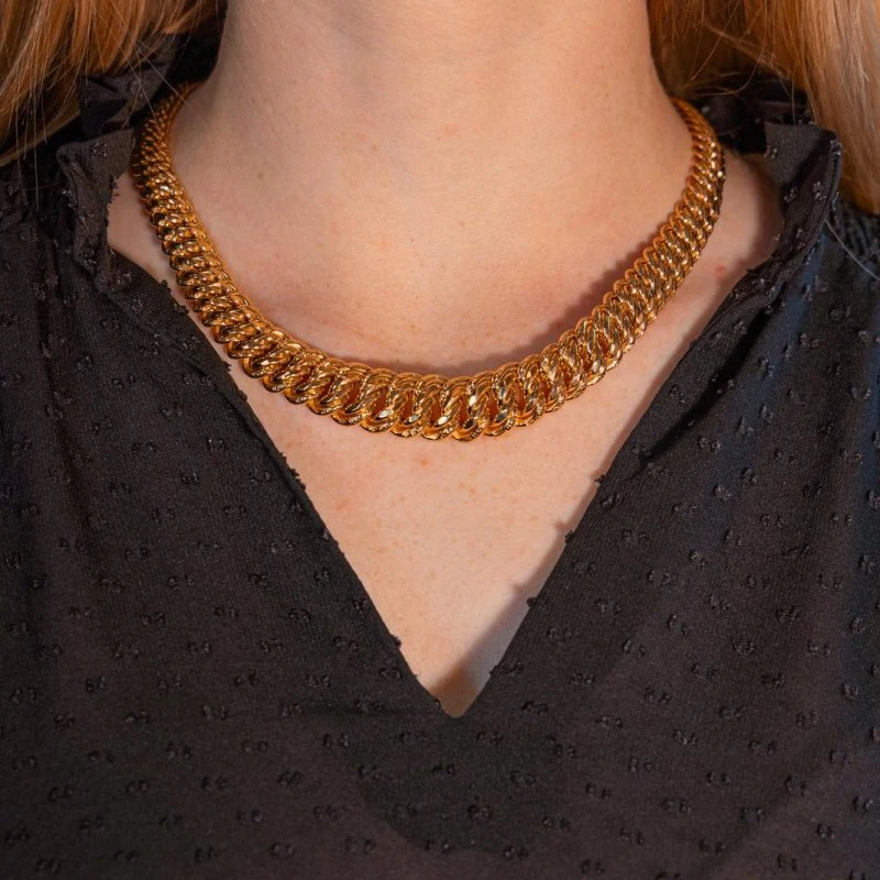 Collier Maille en or jaune – Image 2