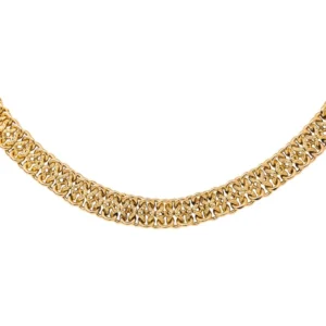 Collier Maille en or rose 18 carats. Maille souple.