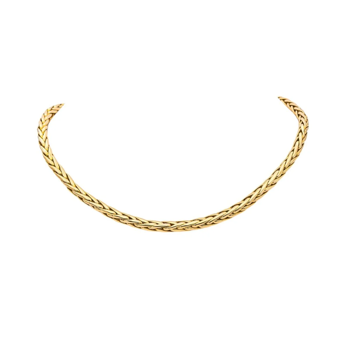 Collier Maille palmier en or jaune – Image 4