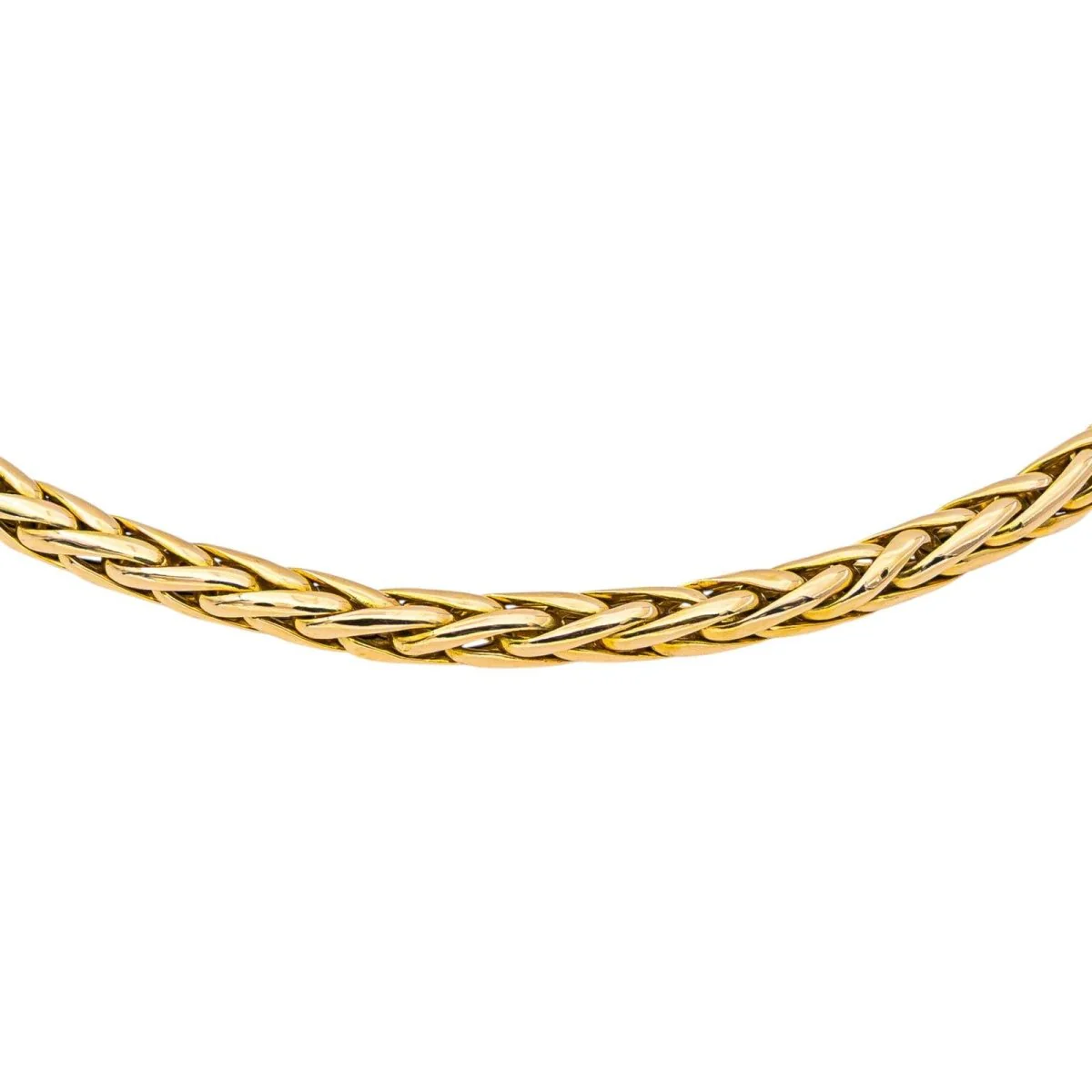Collier Maille palmier en or jaune – Image 2