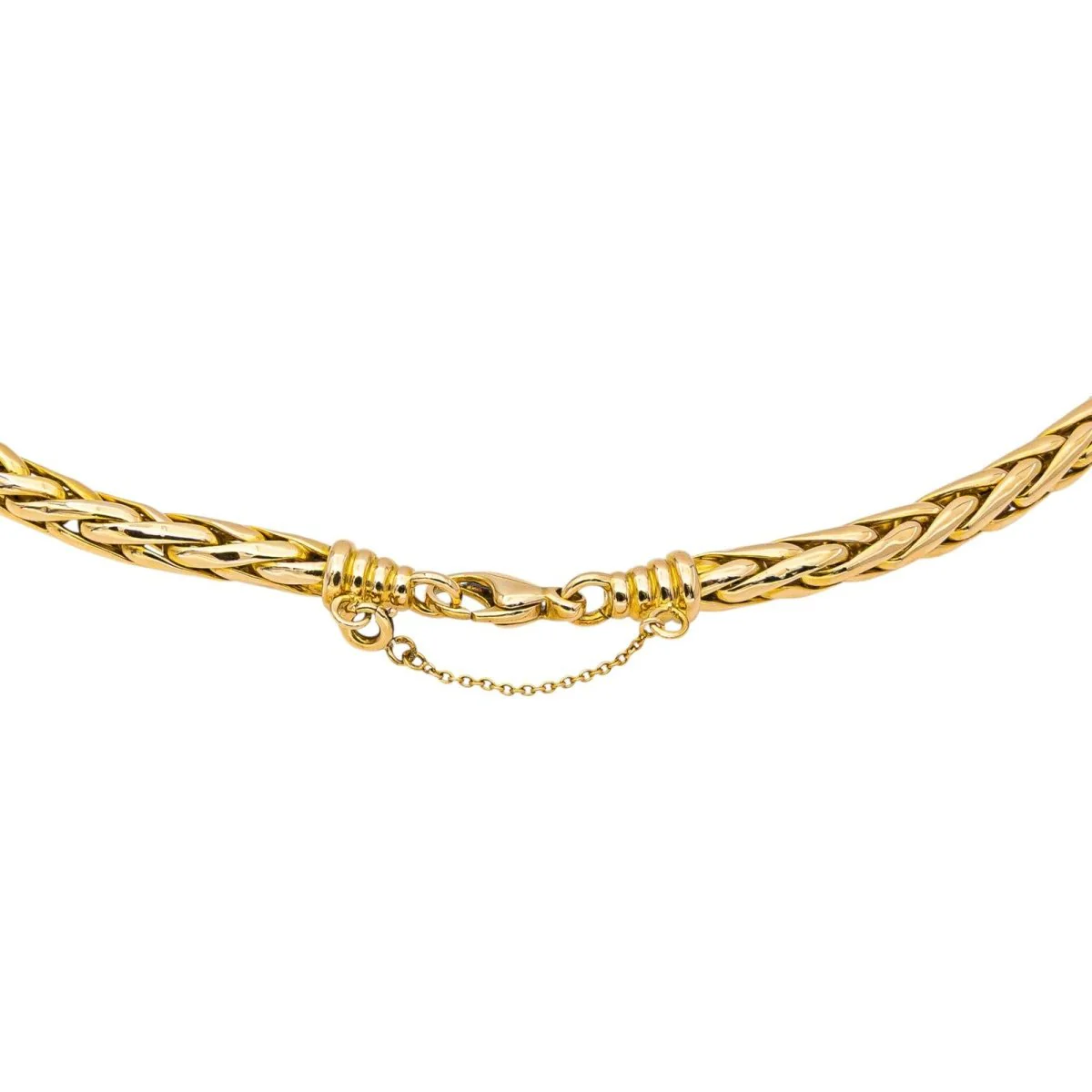 Collier Maille palmier en or jaune – Image 7