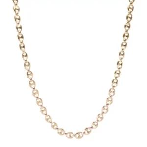Collier Or Jaune 375 Maille Grains de café 4.5mm x 60cm