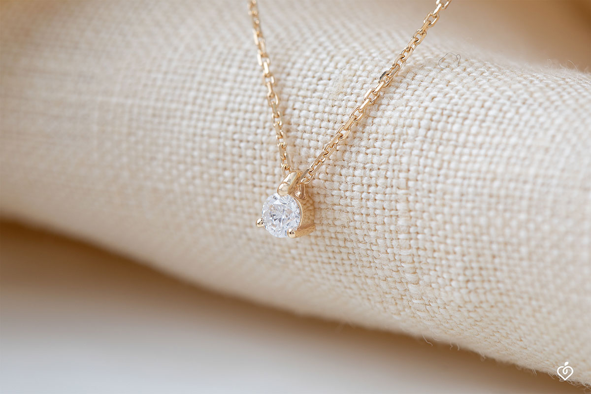 Collier - Or jaune 750 ‰ (18 carats) - Diamant – Image 2