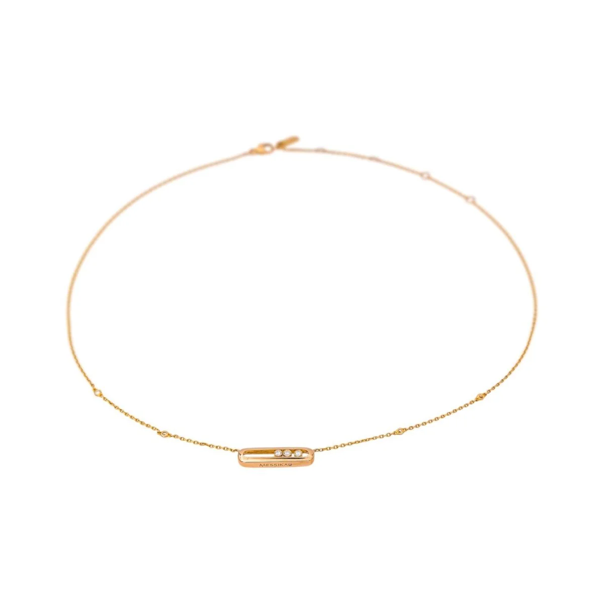 Collier Pendentif MESSIKA "Move Classique" en or rose et diamants – Image 7