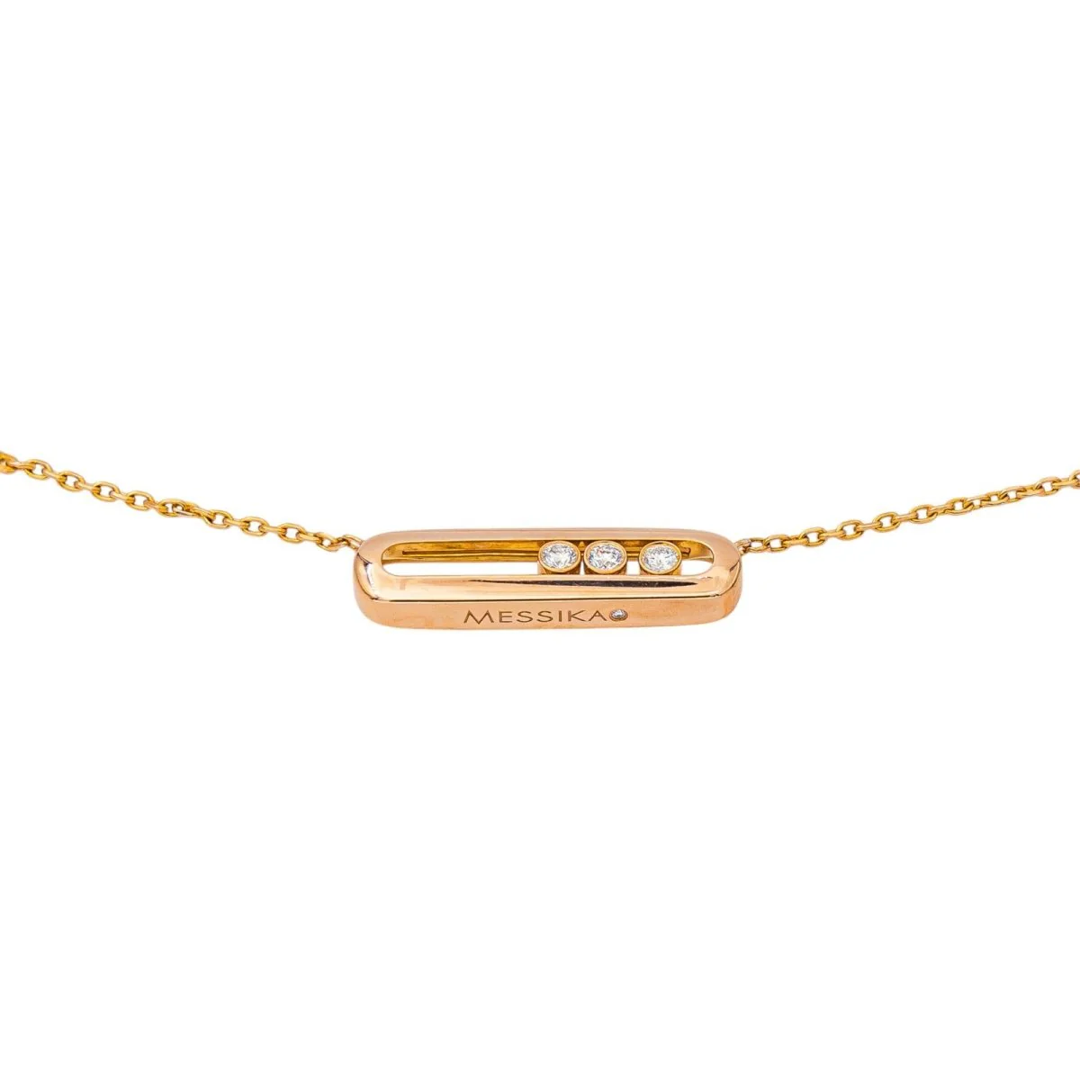 Collier Pendentif MESSIKA "Move Classique" en or rose et diamants – Image 6