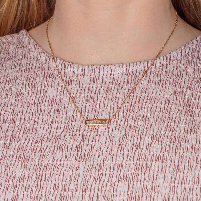 Collier Pendentif MESSIKA "Move Classique" en or rose et diamants – Image 3