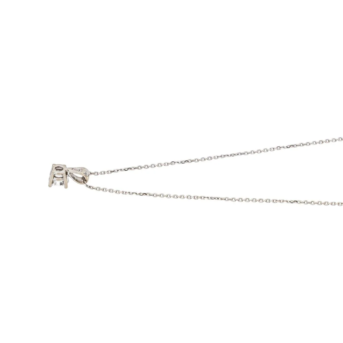 Collier Pendentif en or blanc et diamant – Image 6