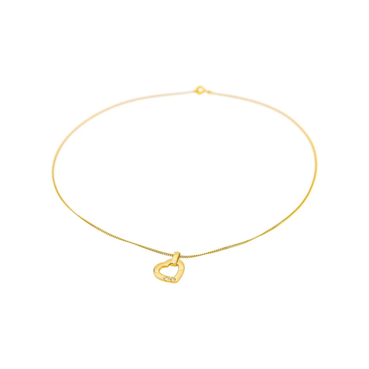 Collier Pendentif en or jaune et diamants – Image 6