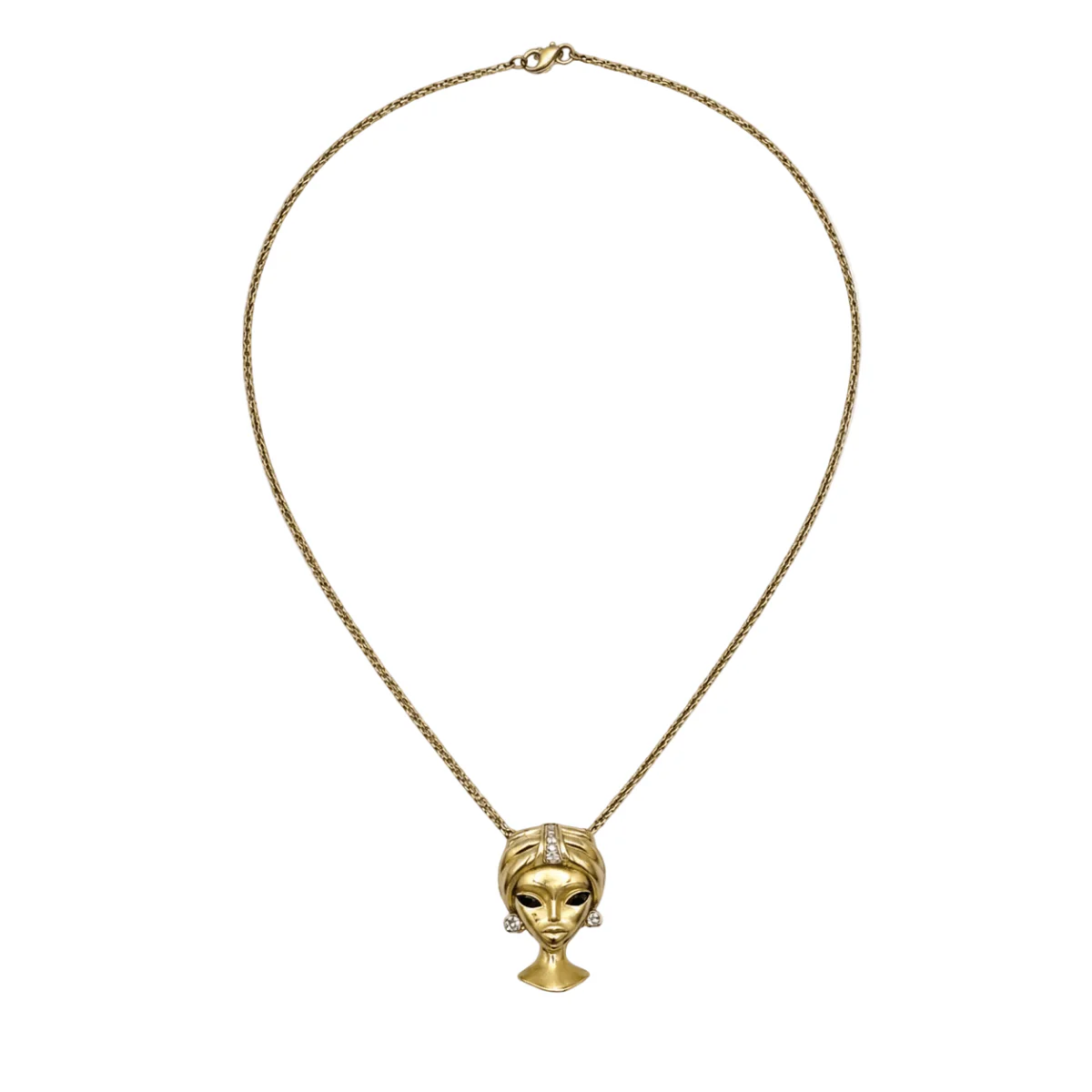 Collier Pendentif en or jaune et diamants – Image 2