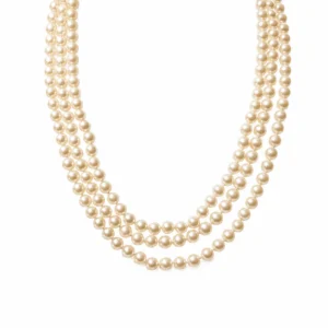 Collier Perles en or blanc et diamants