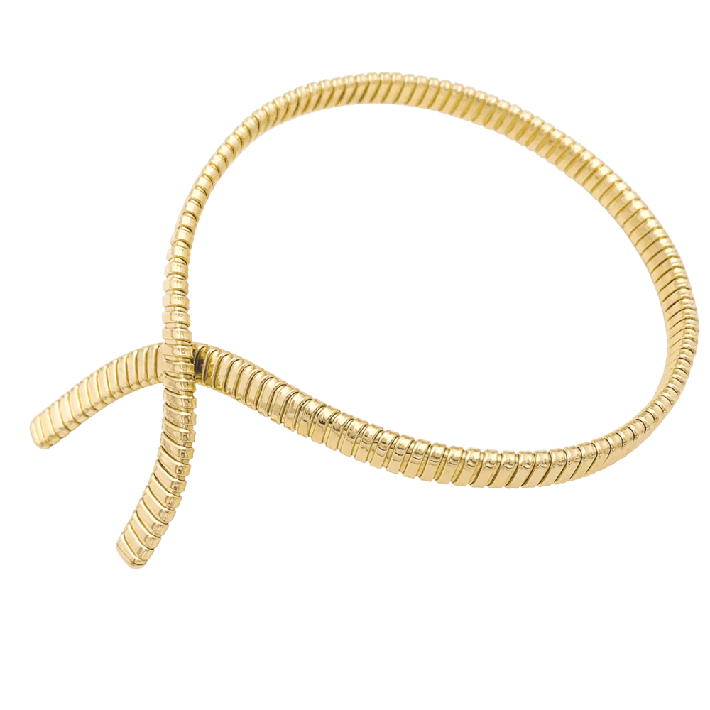 Collier Tubogas en or jaune – Image 5