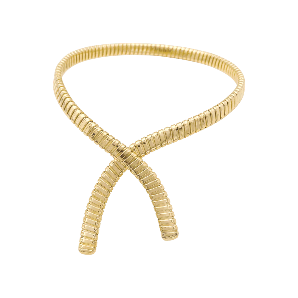 Collier Tubogas en or jaune
