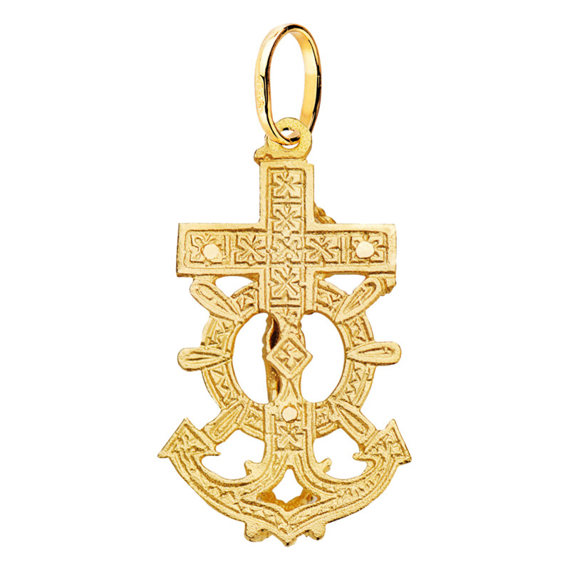 Croix Marine & Christ, Or jaune 750, 15x30mm – Image 3