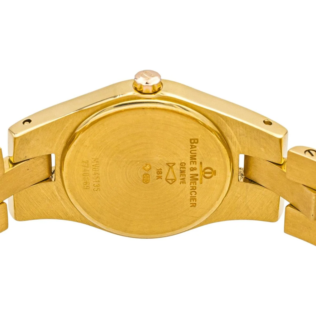 Montre BAUME & MERCIER en or jaune, nacre et quartz – Image 5