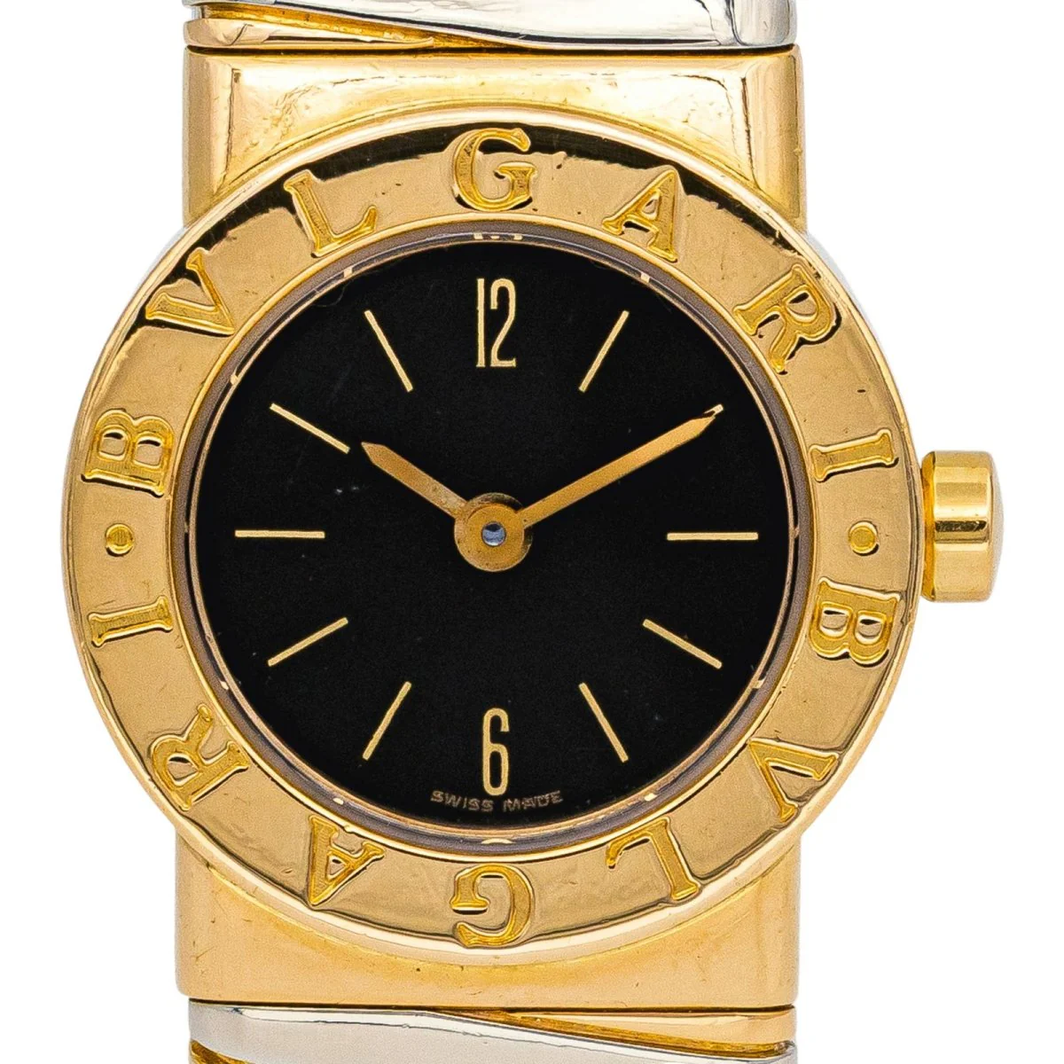 Montre BULGARI "Tubogas" en or jaune et acier – Image 2