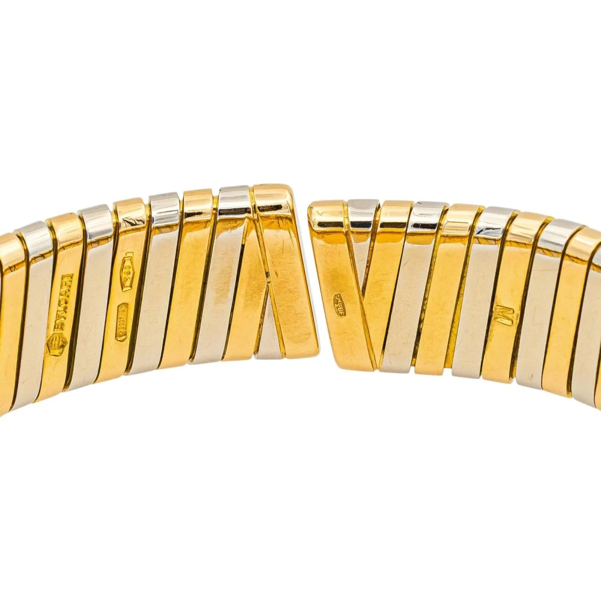 Montre BULGARI "Tubogas" en or jaune et acier – Image 4