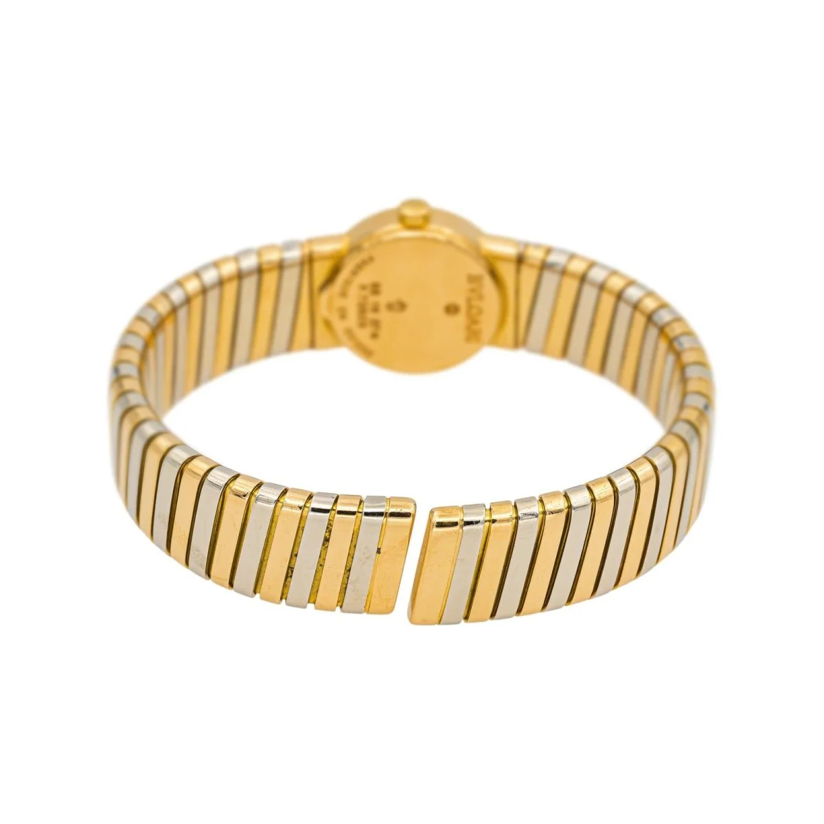 Montre BULGARI "Tubogas" en or jaune et acier – Image 7