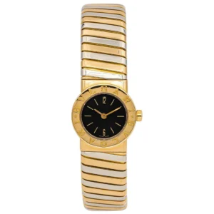 Montre BULGARI "Tubogas" en or jaune et acier
