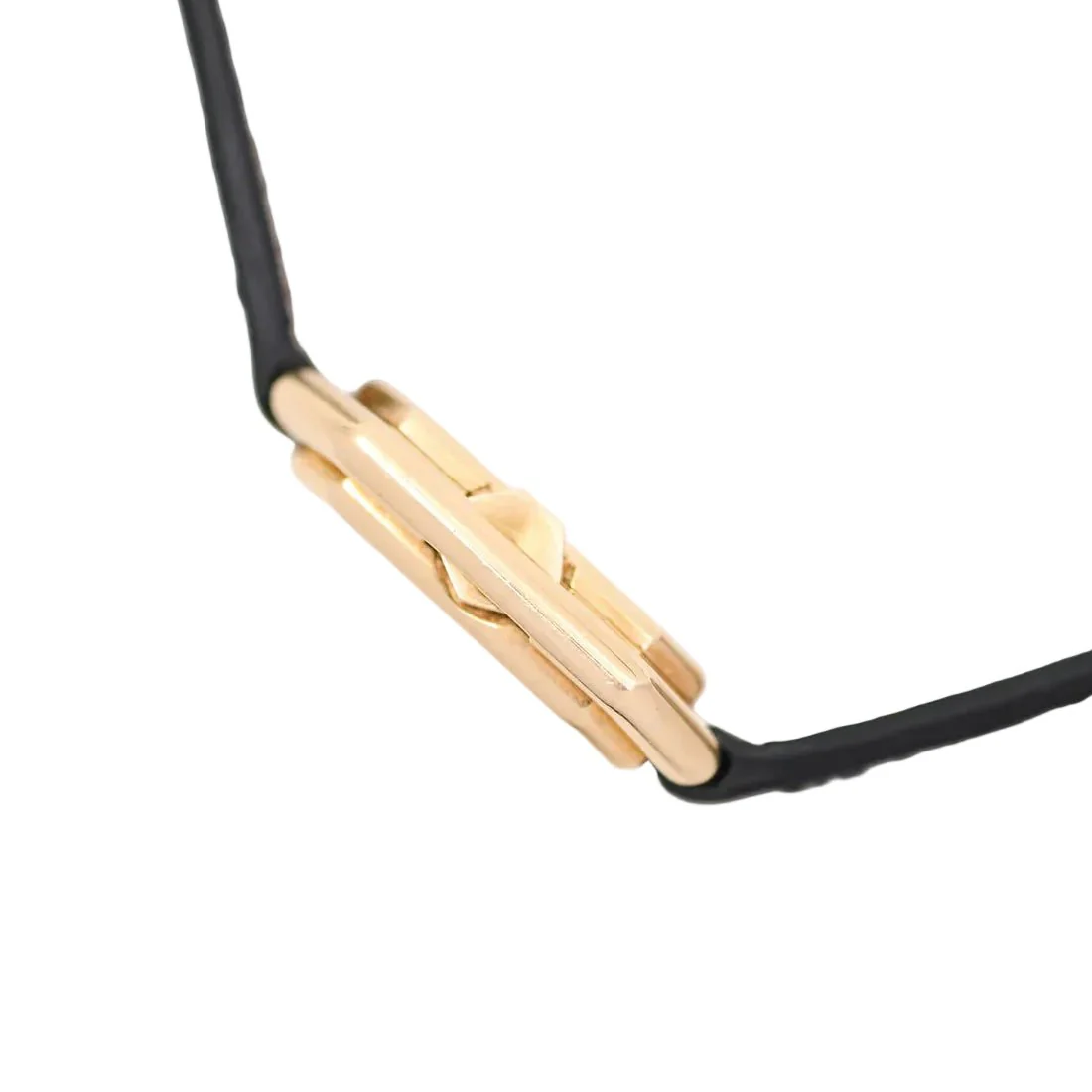 Montre CARTIER "Ceinture" PM en or jaune et cuir – Image 2