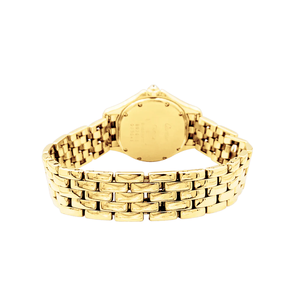 Montre CARTIER "Panthère Cougar" en or jaune, émail et diamants – Image 6