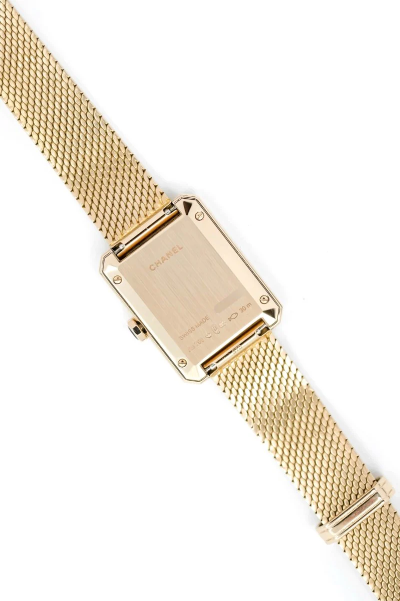 Montre CHANEL "Boy·Friend Tweed" en or jaune et diamants – Image 7