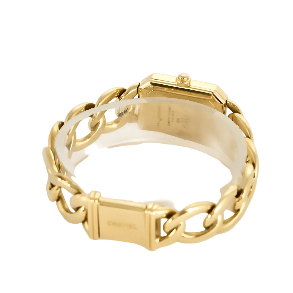 Montre CHANEL "Première" en or jaune, acier, onyx, laqué et quartz – Image 5
