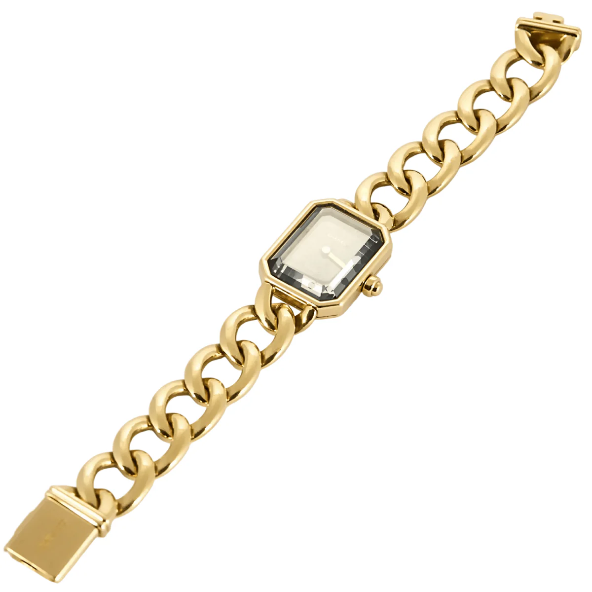 Montre CHANEL "Première" en or jaune, acier, onyx, laqué et quartz – Image 3