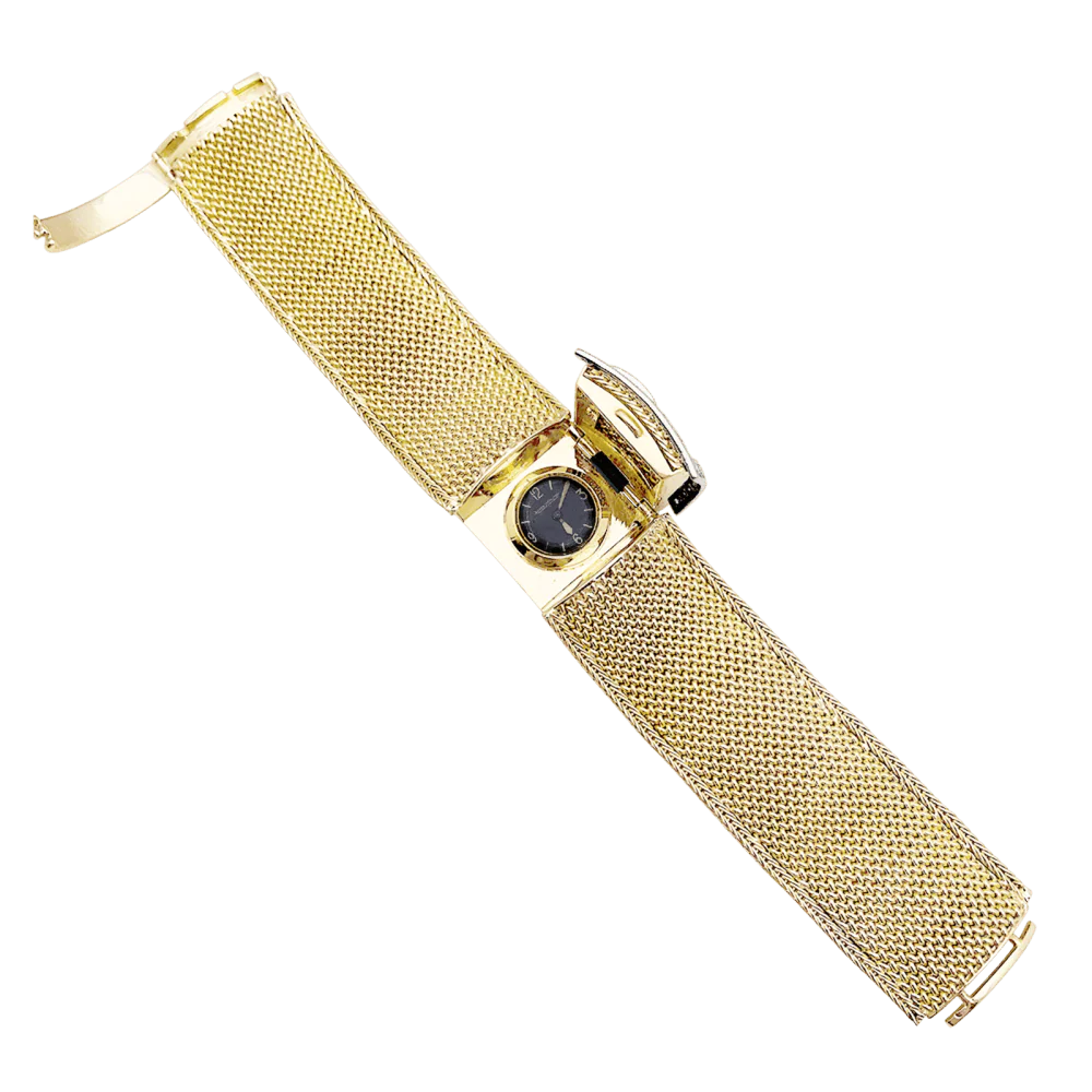 Montre JAEGER-LECOULTRE en or jaune, or blanc et diamants – Image 5