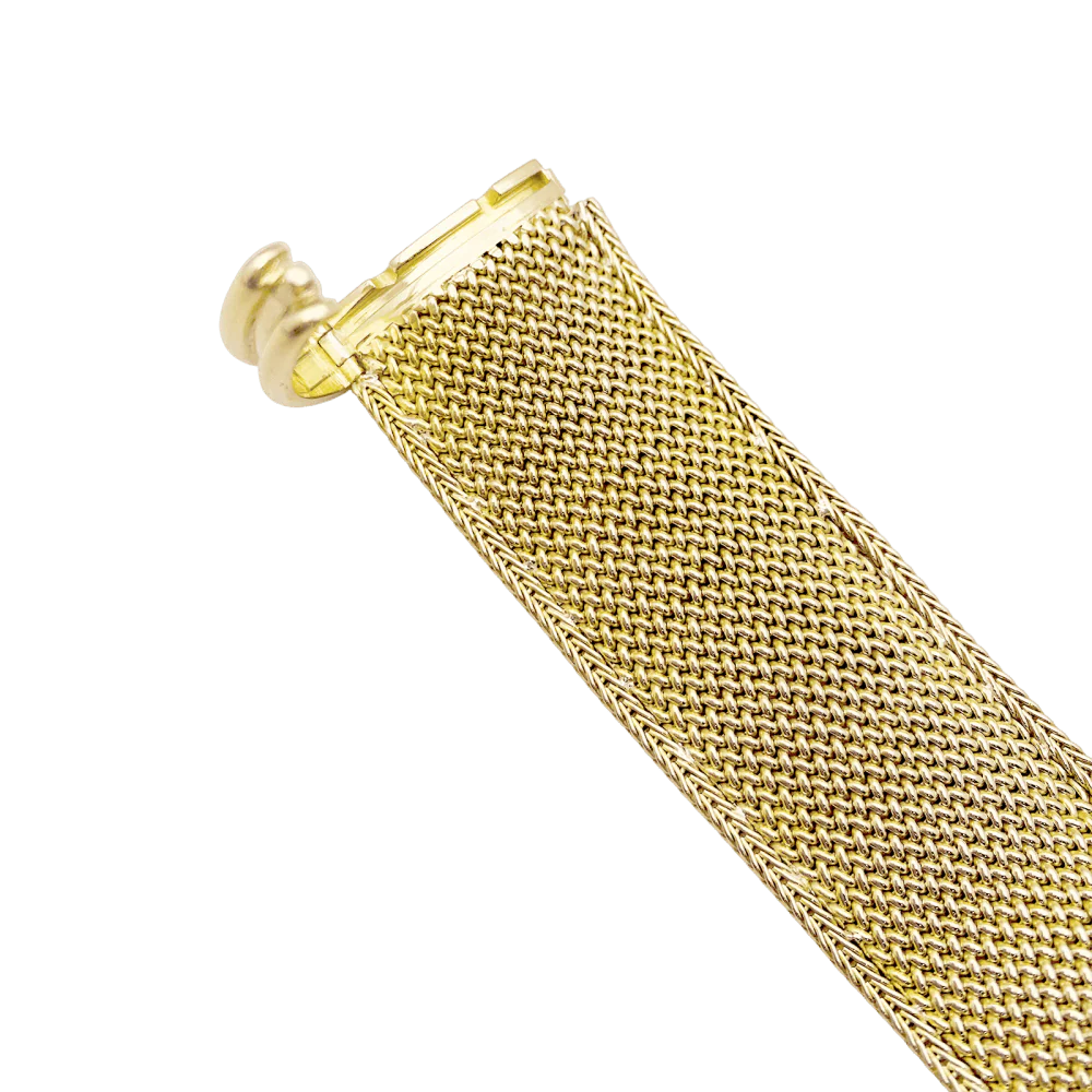 Montre JAEGER-LECOULTRE en or jaune, or blanc et diamants – Image 4