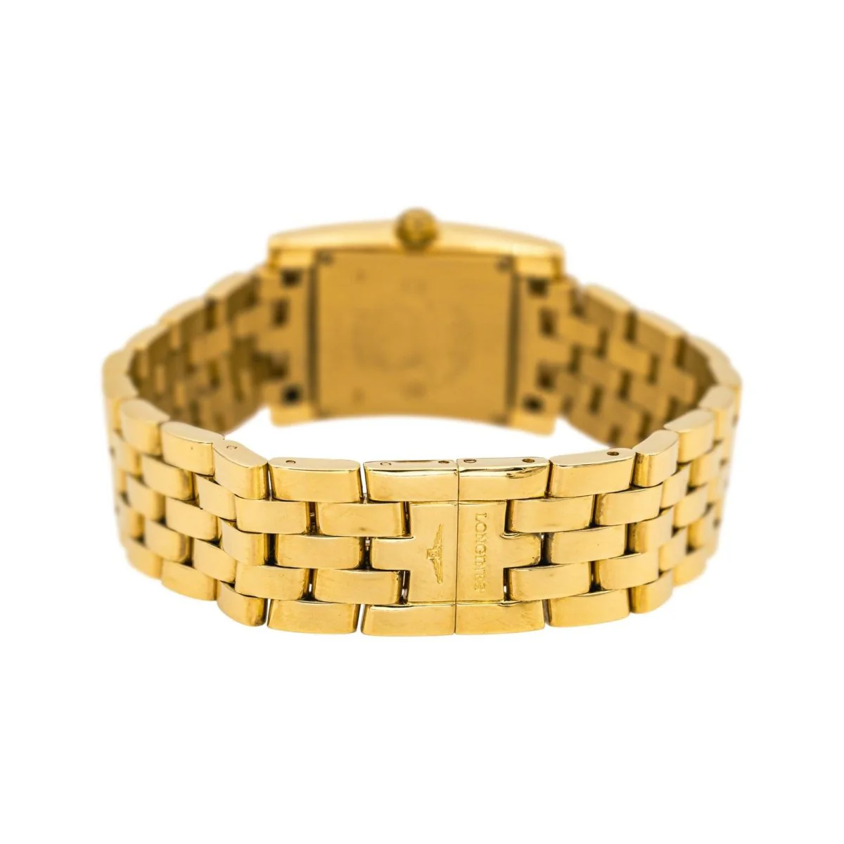Montre LONGINES "Dolce Vita Square" en or jaune, quartz et diamants – Image 5