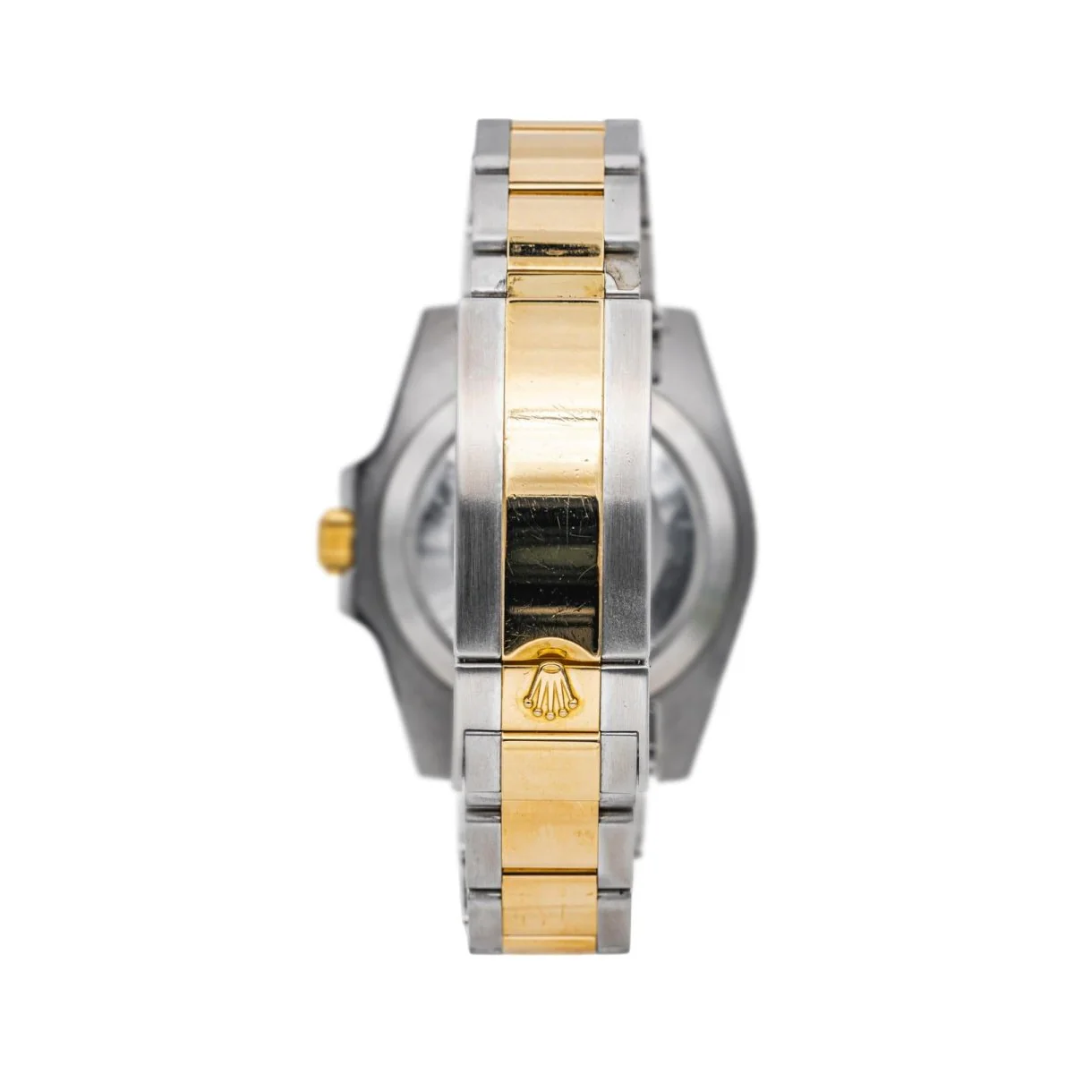 Montre ROLEX "Submariner Date" en or jaune, saphir et acier – Image 4