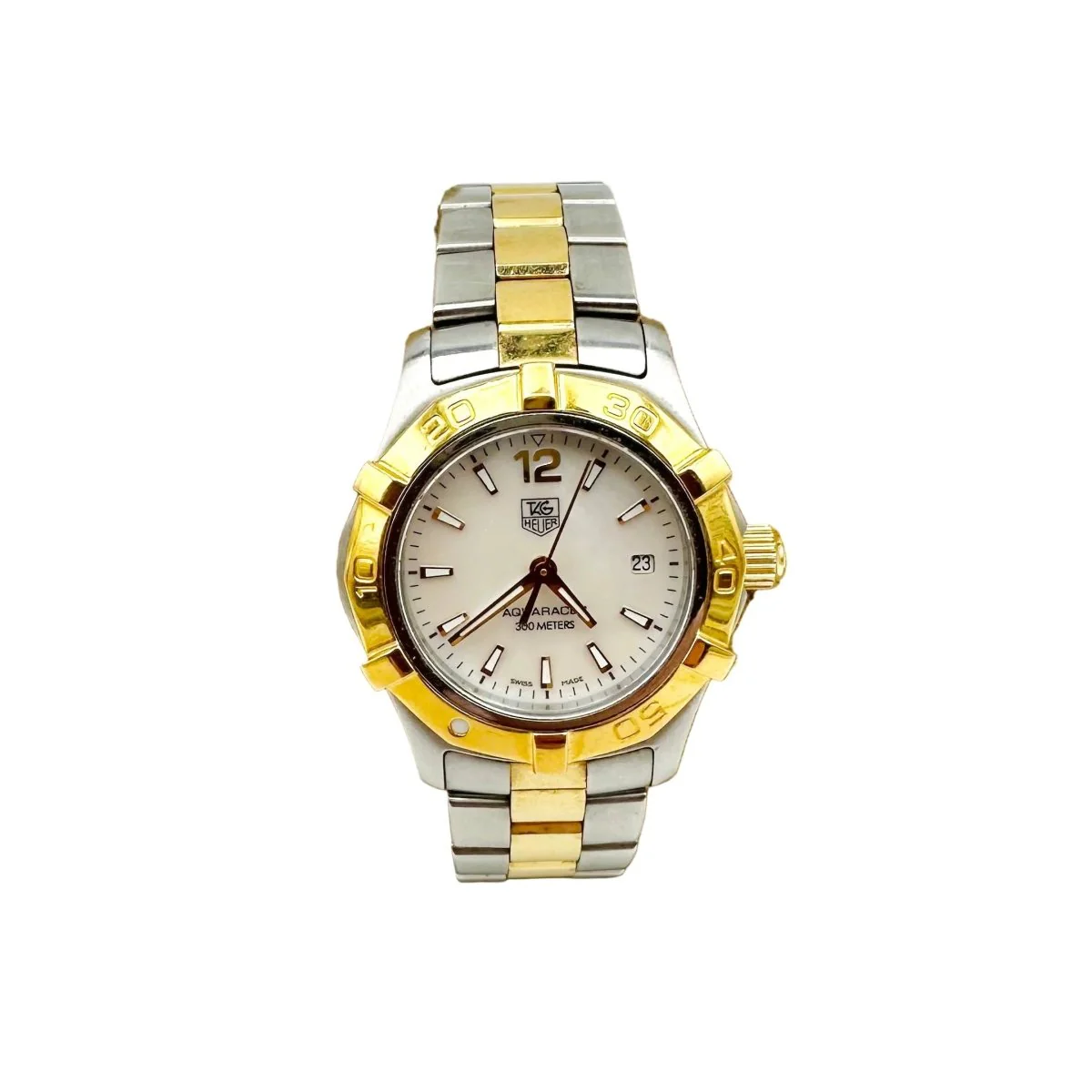 Montre TAG HEUER Aquaracer Dame en acier plaqué or jaune