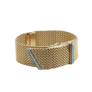 Montre en or jaune, platine et diamants